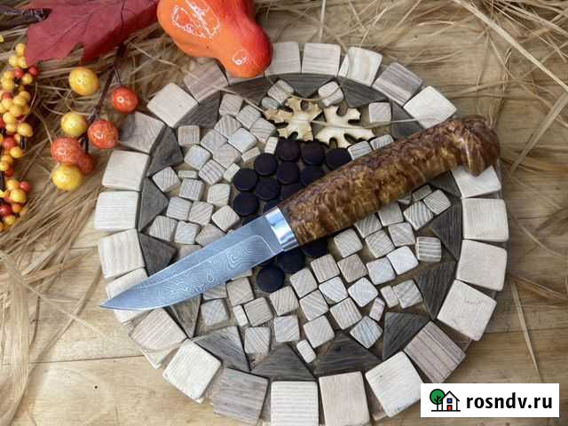Нож Финский-3 клинок дамасская сталь Липецк - изображение 1