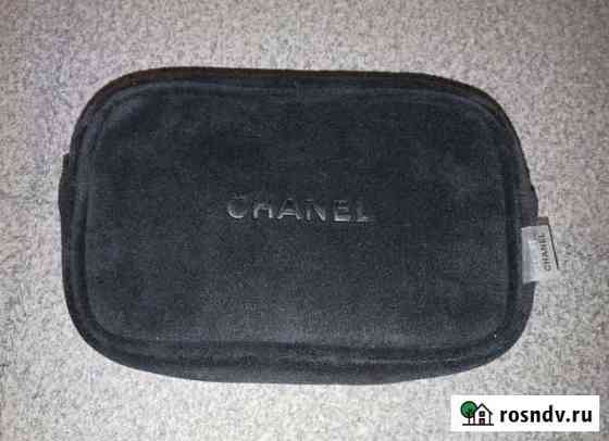 Chanel Le Lift чёрная бархатная косметичка Мурино