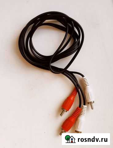 Кабель тюльпан-тюльпан 2RCA двойной аудио/видео Реутов - изображение 1