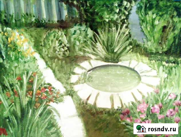 Картина маслом Пруд на даче Тюмень - изображение 1