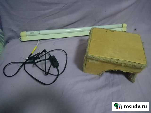 Ультрафиолетовая лампа для террариума и домик для Мурино - изображение 1