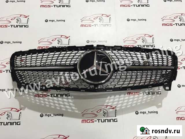 Решетка A-Class w176 Diamond black 15-18 Дистроник Краснодар - изображение 1