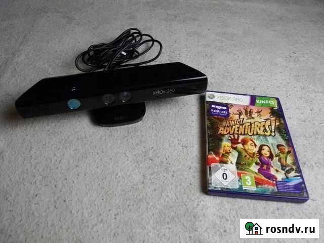 Сенсор Kinect для Xbox 360 + Kinect Adventures Рязань - изображение 1