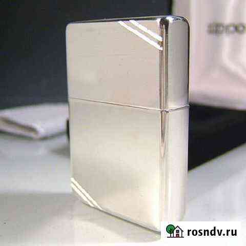 Zippo 14, Sterling Silver, (серебряная зажигалка) Калининград