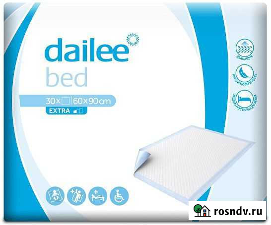 Пелёнки Dailee Bed (Extra) 60x90, 30 шт/уп Вологда - изображение 1