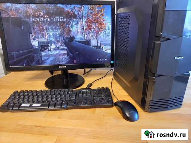 Новый 6 ядерный игровой пк с монитором Сургут - изображение 1