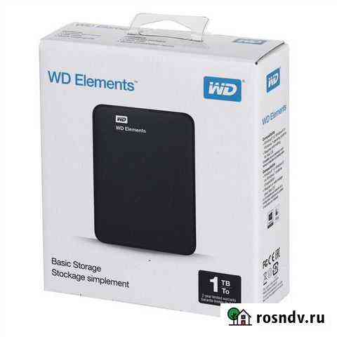 WD Elements Portable 1TB Новый Таганрог