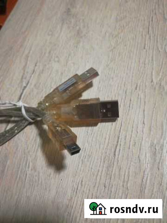 Кабель-провод мини USB с дублером USB (0.6 м) Смоленск - изображение 1