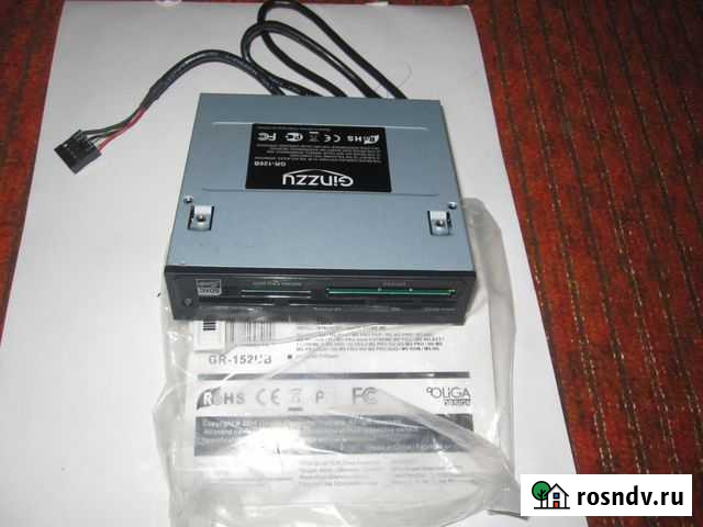 Катридер новый внутренний Ginzzu CR-152 UB 2xusb3 Казань - изображение 1