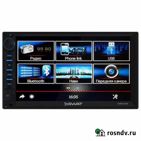 2 дин магнитола с навигацией swat CHR-6100 Калининград - изображение 1
