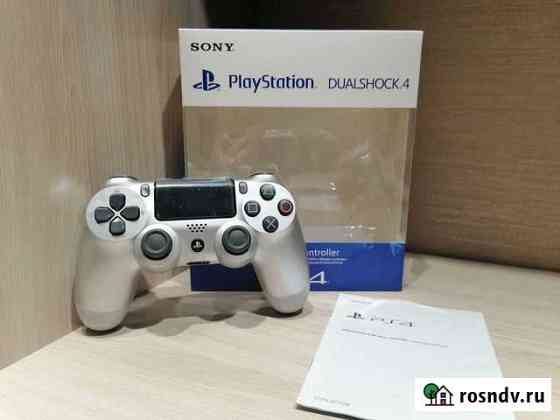 Джойстик на PS4 серебро Томск