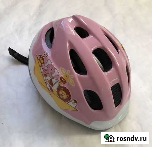 Шлем велосипедный на девочку btwin S (46-53 см) Бор - изображение 1