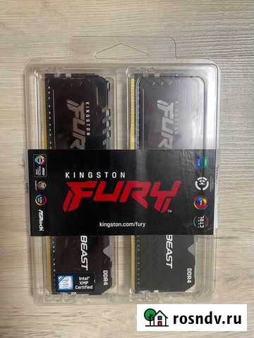 Ddr4 2x16 3600 kingston fury beast RGB Волхов - изображение 1