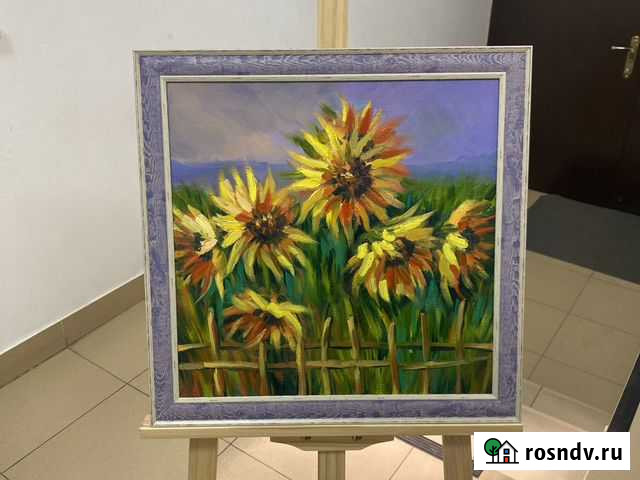 Картина маслом. Подсолнухи Владикавказ - изображение 1