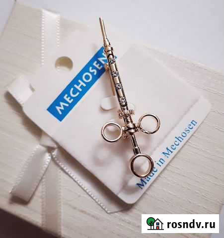 Брошь Шприц Gold B55 Ростов-на-Дону - изображение 1