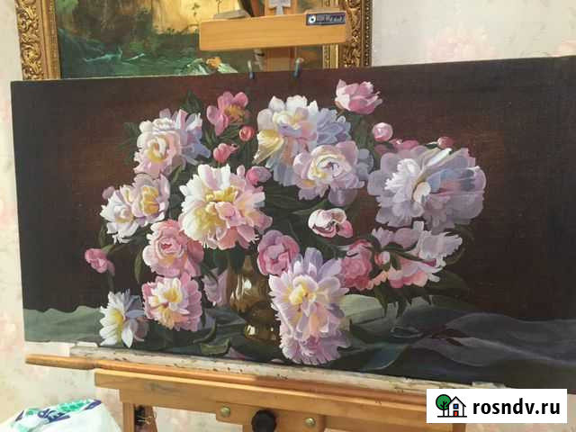 Картина масло пионы Тюмень - изображение 1