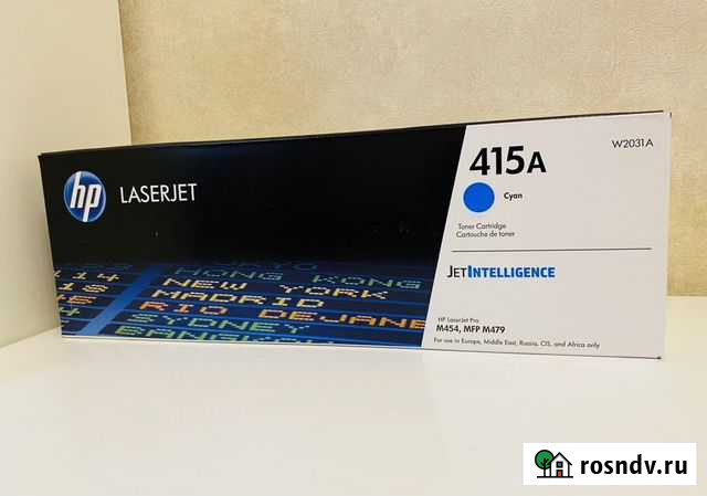Картридж лазерный HP 415A W2031A голубой Нижневартовск - изображение 1