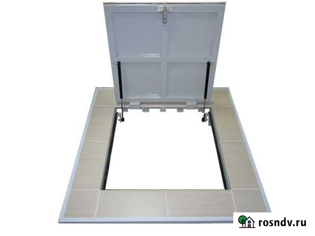 Люк невидимка в подвал на газовых амортизаторах Каменка - изображение 1