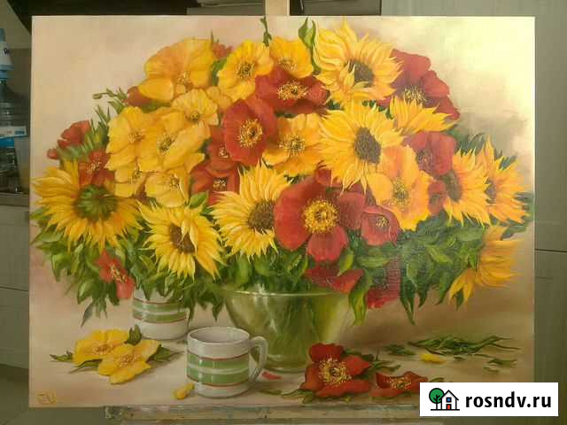 букет из полевых цветовв стиле реализм Пушкино - изображение 1