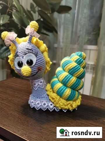 Игрушка ручной работы улитка Асекеево - изображение 1