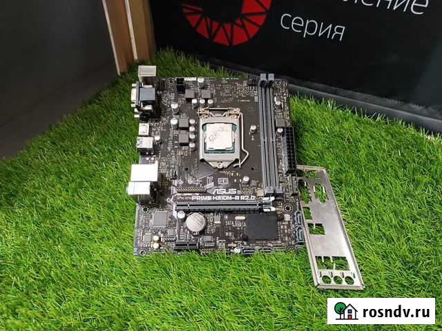 Комплект б/у м/п asus H310M-R R2.0 + Celeron G4900 Самара - изображение 1