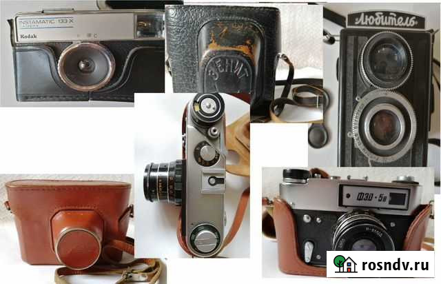 1960-1980 гг Фотоаппараты СССР рабочие, с оптикой Ногинск - изображение 1