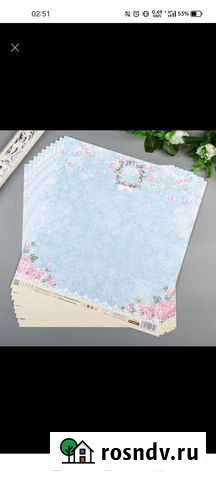 Бумага для скрапбукинга 30х30см Новосибирск - изображение 1