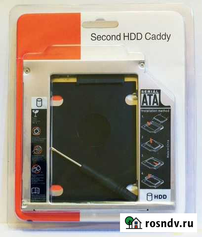 Переходник HDD - DVD SATA 12.7мм Калининград - изображение 1