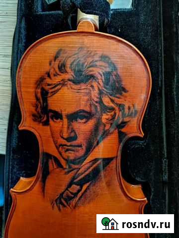 Эксклюзивная скрипка 4/4 с изображением Бетховена Люберцы - изображение 1