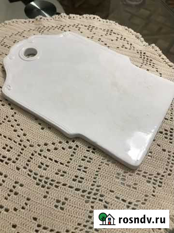 Фарфоровая сырная доска XIX век Кузнецов Горняк - изображение 1