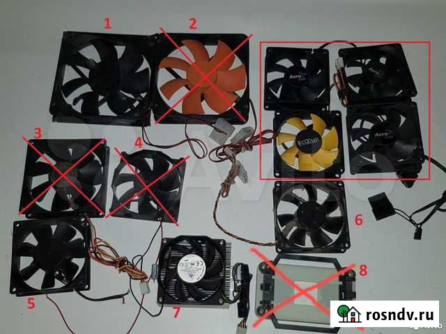 Корпусные+CPU кулера 80/90/120 см (новые и б/у) Воронеж - изображение 1