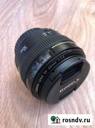 Объектив canon 50mm 1 4 Крыловская - изображение 1
