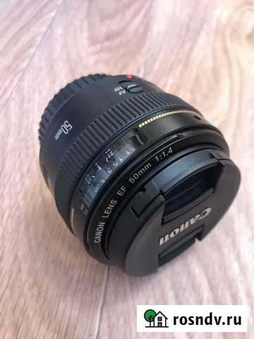 Объектив canon 50mm 1 4 Крыловская - изображение 1