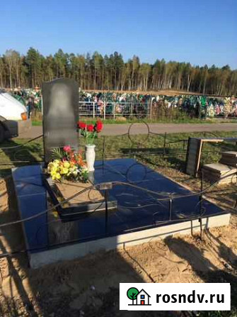 Гранитные Памятники, благоустройства Зима - изображение 1