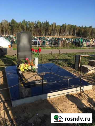 Гранитные Памятники, благоустройства Зима - изображение 1