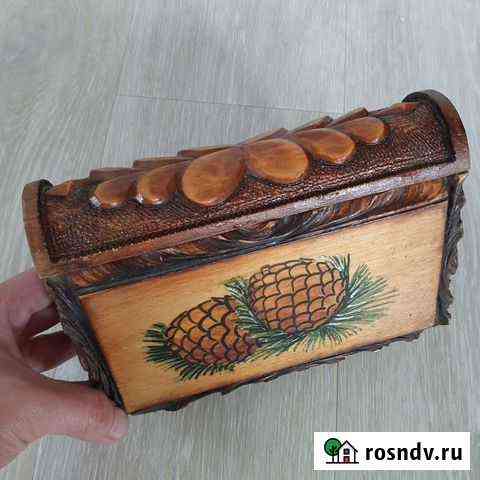 Шкатулка деревянная Шелехов