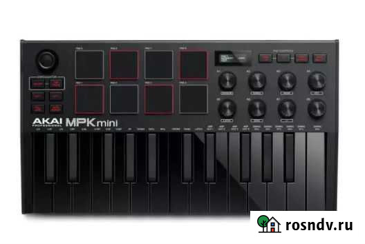 USB midi клавиатура Akai MPK Mini MK3 Black Иркутск - изображение 1