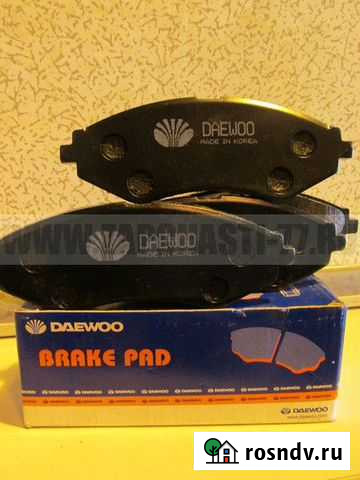 Колодки тормозные, передние DW96281937 Николо-Березовка - изображение 1