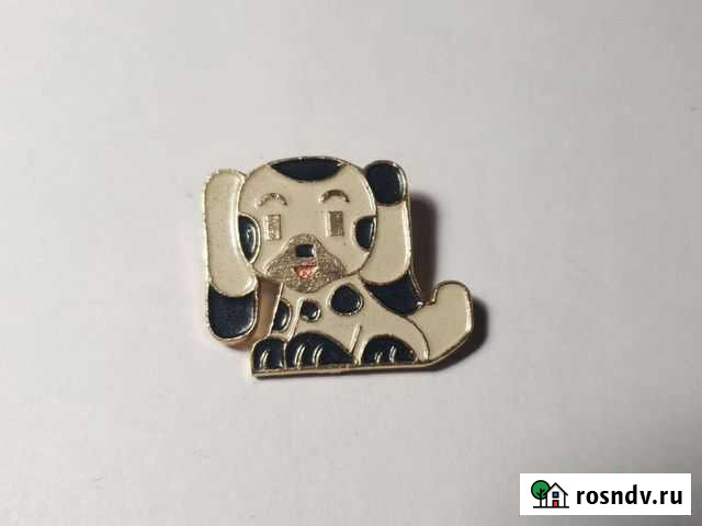 Значок щенок далматинец Кингисепп - изображение 1