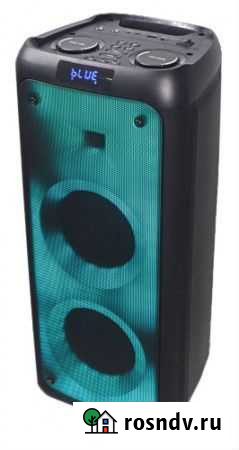 Мощная напольная колонка с цветомузыкой nice devic Рязань - изображение 1