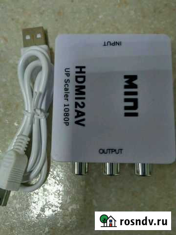 Аудио видео конвертер hdmi на RCA (тюльпаны) Волжский - изображение 1