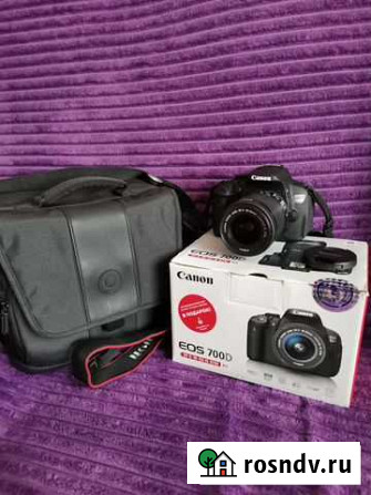 Зеркальный фотоаппарат Canon 700 D EF-S 18-55 IS S Курагино - изображение 1