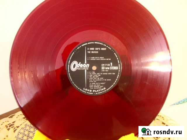 Beatles A Hard Days Night Ориг. Япония (RED vinil Пермь - изображение 1