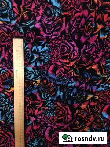 Ткань винтажная. Искусственная, велюр 112х131 см Елабуга - изображение 1