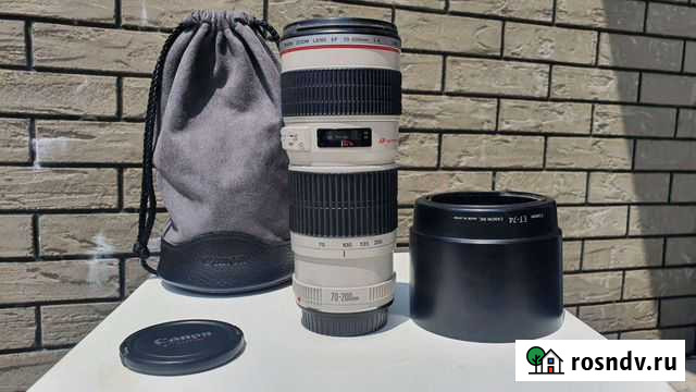 Объектив Canon ef 70-200mm 4L Сочи - изображение 1