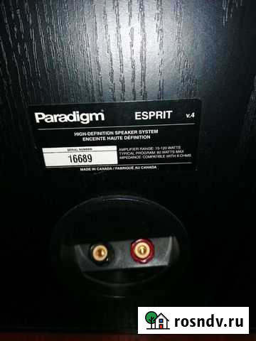 Колонки paradigm esprit v4 Бийск - изображение 1