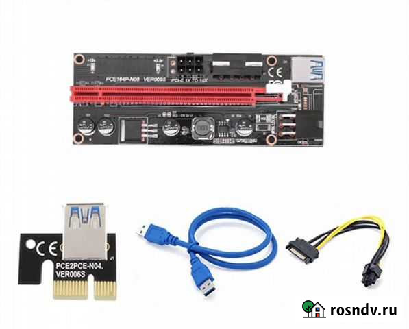 Райзер pci e x16 VER009S Тамбов - изображение 1