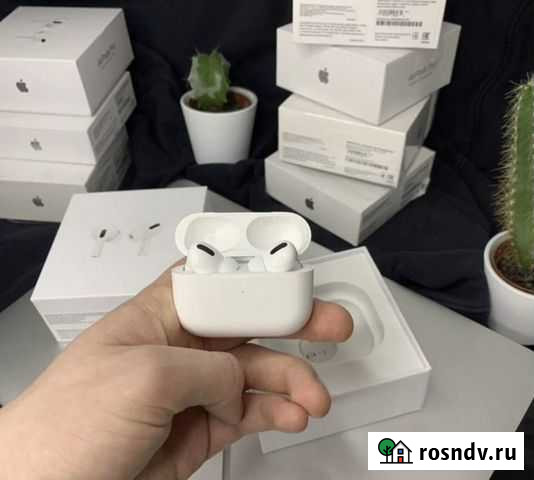 AirPods Pro шумодав новые (гарантия + чехол) Владимир - изображение 1
