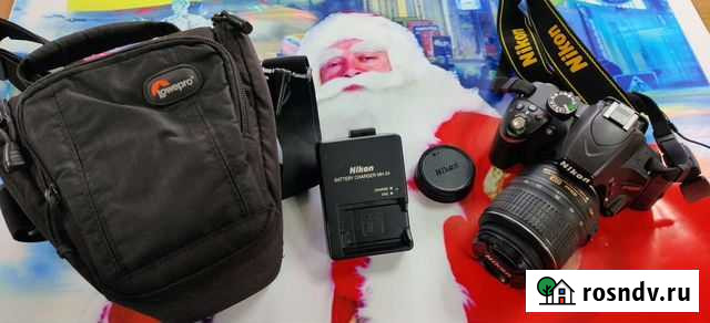 Зеркальный фотоаппарат Nikon D3200 + Wi-Fi Биробиджан - изображение 1