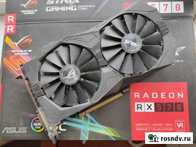 Видеокарта Asus Radeon RX-570 4Gb Gaming Strix Тюмень - изображение 1